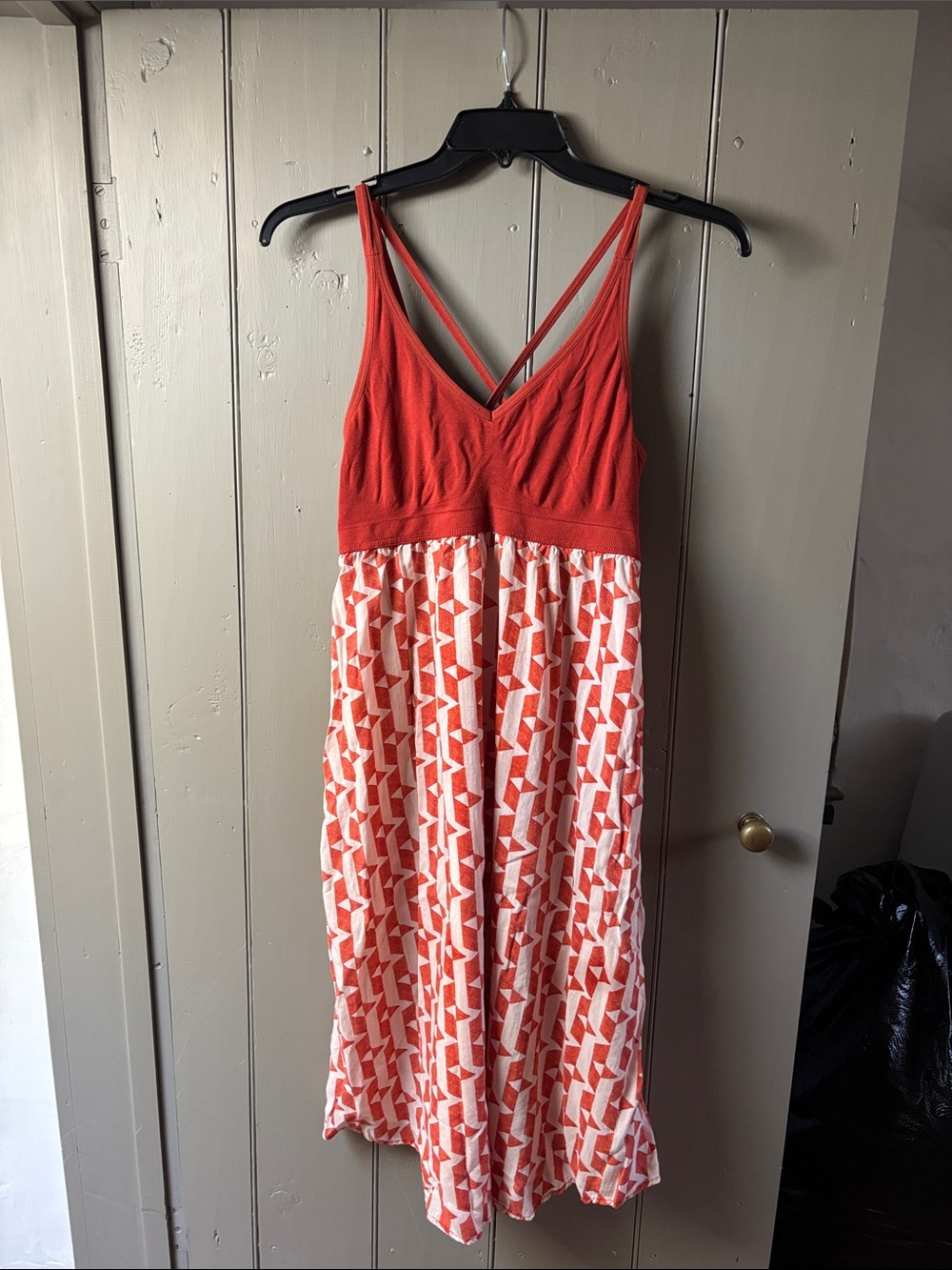 Target Red Printed Sleeveless Nightgown
